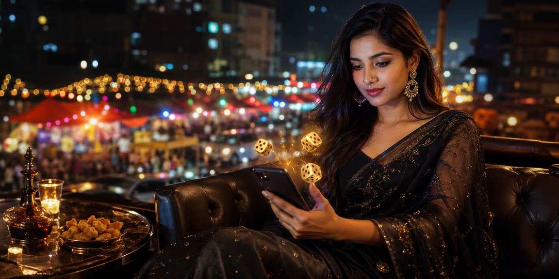 ঢাকার রাতের বাজারে গেম উপভোগ করছেন একজন খেলোয়াড়